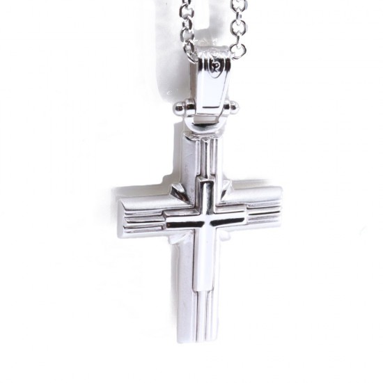 Cross 14 K in white gold, 1218.
