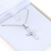 Cross 14 K in white gold, 1218.