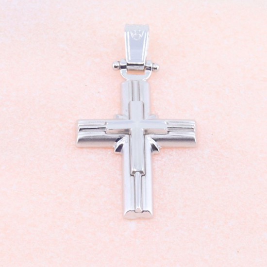 Cross 14 K in white gold, 1218.