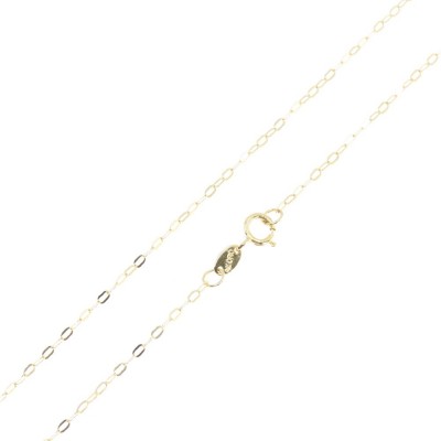 Αλυσίδα 9 Κ al'oro, κίτρινη, γκρέκα πλακέ 45 cm, 1746.
