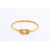 Bracelet in 14 K yellow gold, handmade, hammered, 1259.