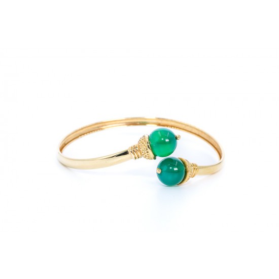 Βραχιόλι 14 K κίτρινος χρυσός με quartz, 1232.