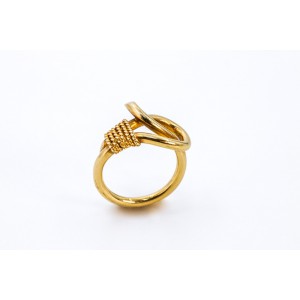 Ring in 18 K yellow gold noose, 1252.