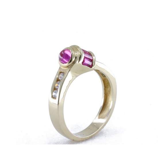 Δαχτυλίδι 14 Κ με zircon και spinel, 1315.