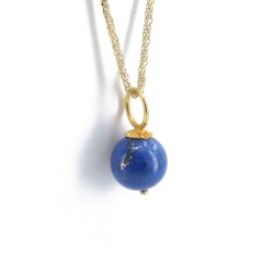 Μενταγιόν 14 Κ κίτρινο με lapis, 1378.
