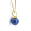 Μενταγιόν 14 Κ κίτρινο με lapis, 1378.