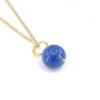 Μενταγιόν 14 Κ κίτρινο με lapis, 1378.