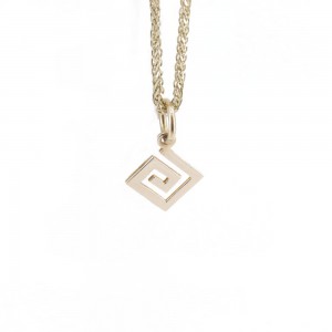 Meander pendant in 14 K yellow gold, 1401.