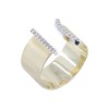 Δαχτυλίδι 14 Κ ματ με zircon.