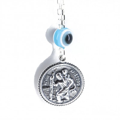 Silver amulet, double sided, 1534. 