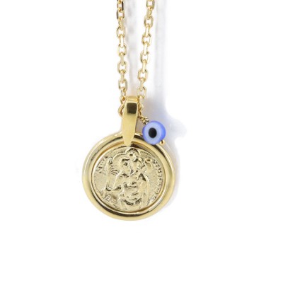 Silver amulet, double sided, 1538.