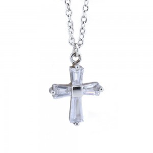 Silver necklace with cross, 1605.