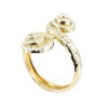 Hammered ring in 14 K gold spiral shaped, 1673.