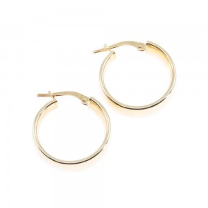 Silver goldplated hoops, 1701.