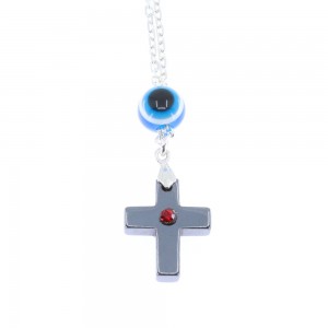 Silver talisman, cross, 1767.