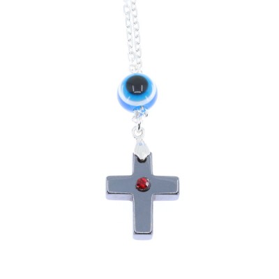 Silver talisman, cross, 1767.