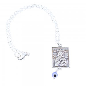 Silver talisman Virgin Mary, double sided, 1770.