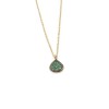 Κολιέ 14 Κ σχέδιο αχλάδι με πράσινα zircon, 1847.