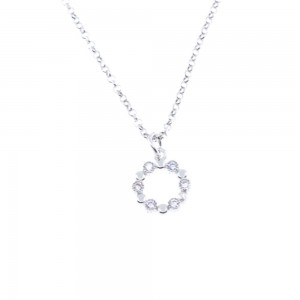 Κολιέ κύκλος ασημένιο με zircon, 1852.