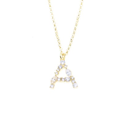 Monogram necklace excite, silver goldplated, 1854.
