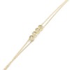 Βραχιόλι 14 Κ κύκλοι με zircon, 1875.