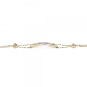 Βραχιόλι 14 Κ κίτρινος χρυσός με zircon, 1876.