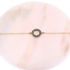 Βραχιόλι 9 Κ κύκλος με πράσινα zircon, 1881.