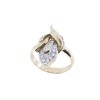 Δαχτυλίδι 14 Κ με zircon, φύλλο, 1898.