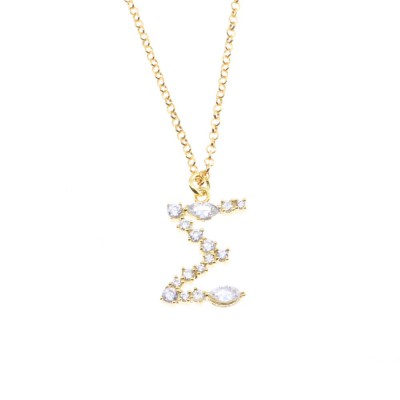 Monogram necklace excite, silver goldplated, 1924.