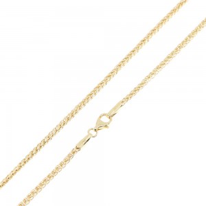 Neck chain in 14 K al'oro, spigga 45 cm, 1710.