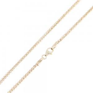 Αλυσίδα 14 Κ al'oro, κίτρινη, σπίγγα 50 cm, 1711.