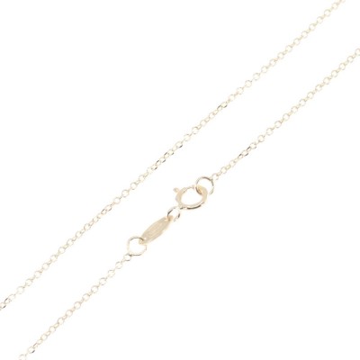 Αλυσίδα 14 Κ al'oro, κίτρινη, στρογγυλή 40 cm, 1732.