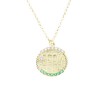 Zodiac necklace excite, Scorpio, silver goldplated with zircons,1837.