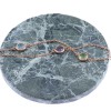 Silver bracelet with double chain and stones,