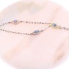 Silver bracelet with eyes in white yellow and pink gold, 1975.