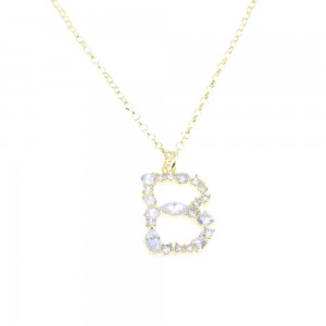 Monogram necklace excite, silver goldplated, 1997.