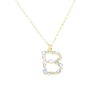 Monogram necklace excite, silver goldplated, 1997.