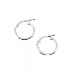 Hoops in smoth silver, 2019.