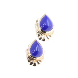 Σκουλαρίκια 14 Κ vintage με lapis, 2119.