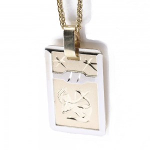 Pendant zodiac sign 14 K Sagittarius, 2185.