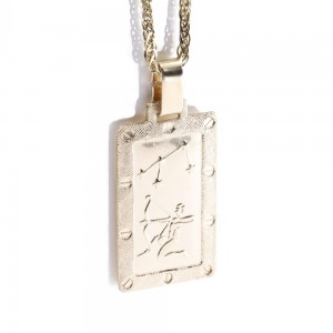 Pendant zodiac sign 14 K Sagittarius, 2186.