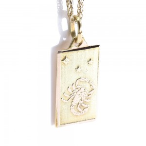 Pendant zodiac sign 14 K Scorpio, 2189.
