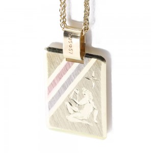 Pendant zodiac sign 14 K Virgo, 2191.