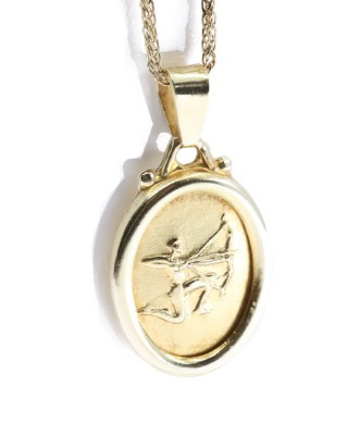 Pendant zodiac sign 14 K Sagittarius, 2207.