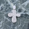 Σταυρός 14 Κ bull λευκόχρυσος με zircon, 2240.
