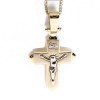 Cross in 18 K crucified in yellow and white gold, 2248.