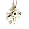 Cross 14 K in shiny yellow gold, 2252.