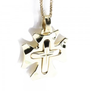 Cross 14 K in shiny yellow gold, 2252.