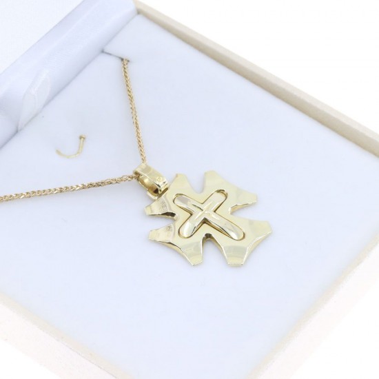Cross 14 K in shiny yellow gold, 2252.