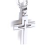 Cross 14 K white gold in a square pattern, 1219.